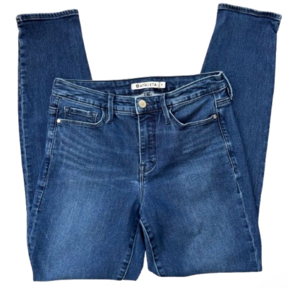 Athleta Sculptek  Blue Skinny Jeans